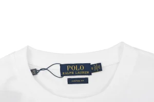 Ralph Lauren Polo Bear Graphic T-Shirt White Collar