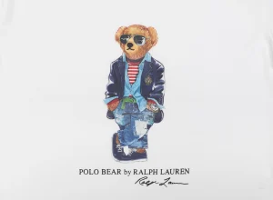 Ralph Lauren Polo Bear Graphic T-Shirt White Front Print