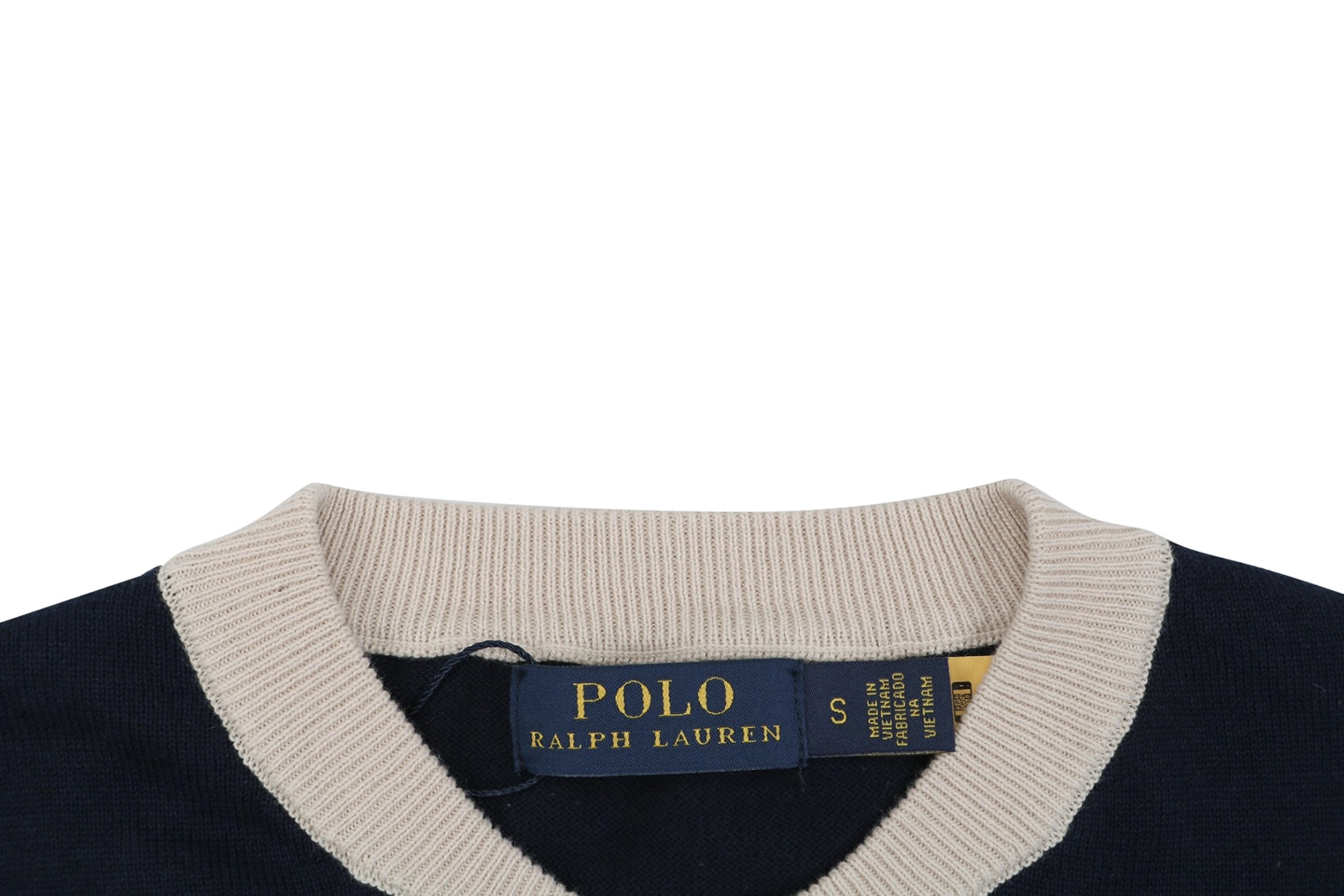 Ralph Lauren Pony Jacquard Henley Knit T-Shirt Black Collar