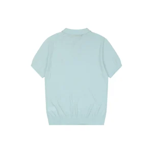 Ralph Lauren Pony Logo Button Placket Polo T-Shirt Green back view