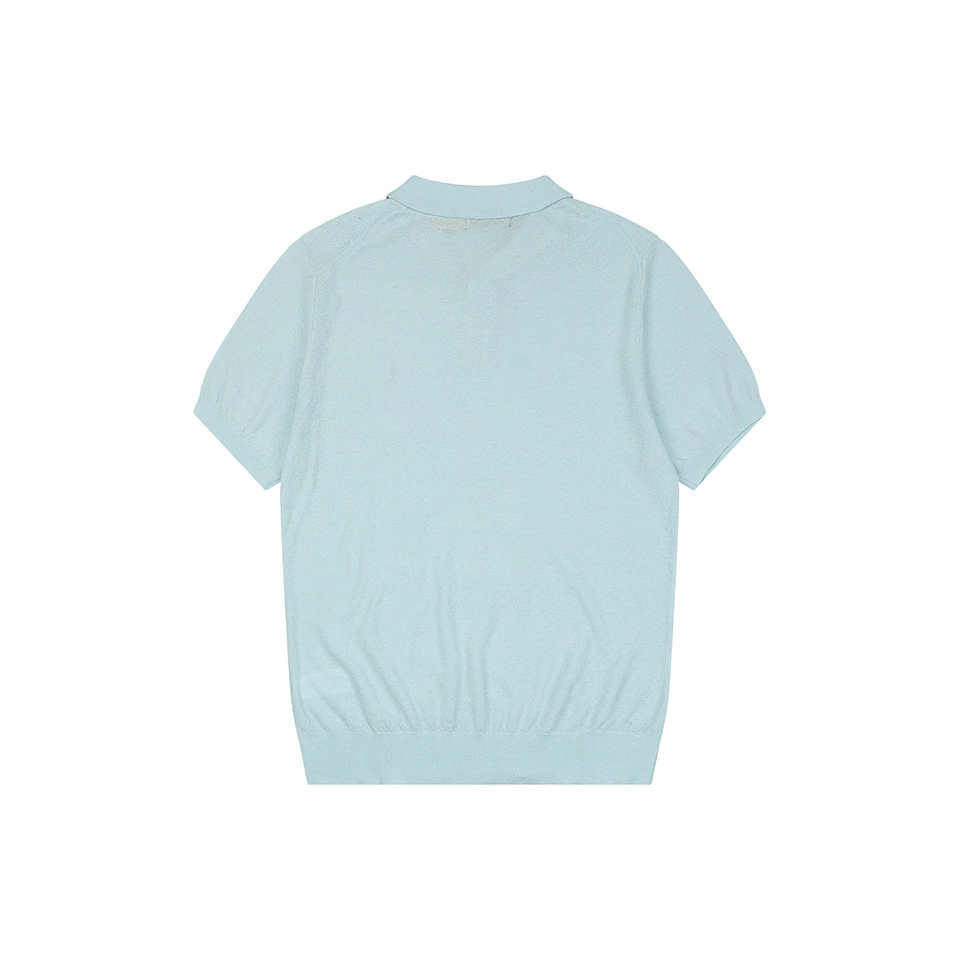 Ralph Lauren Pony Logo Button Placket Polo T-Shirt Green back view