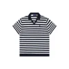 Ralph Lauren Pony Striped Johnny Collar Polo T-Shirt