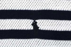 Ralph Lauren Pony Striped Johnny Collar Polo T-Shirt Brand