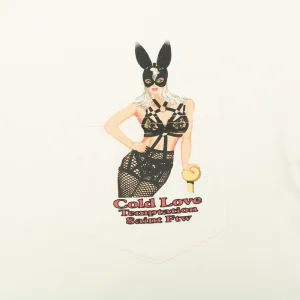 Saint Michael Bunny Girl Pocket Print T-Shirt Front Print