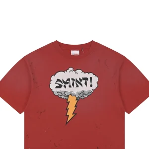 Saint Michael Cloud Lightning Graphic T-Shirt