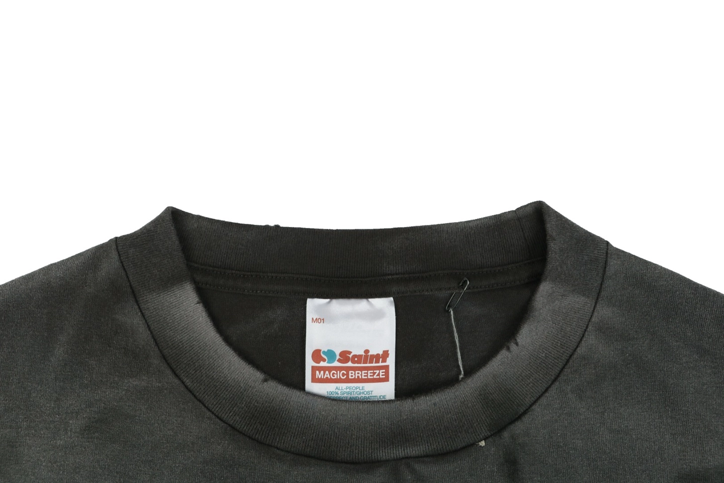 Saint Michael Fast & Furious Vintage Graphic T-Shirt Collar