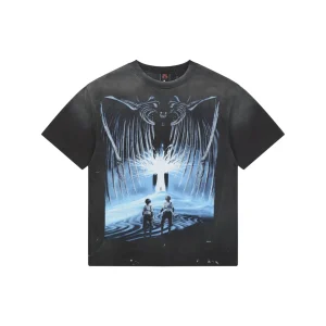 Saint Michael Giant Skeleton Encounter Graphic T-Shirt Front view