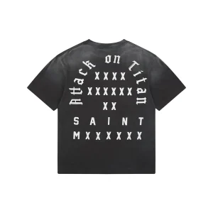 Saint Michael Giant Skeleton Encounter Graphic T-Shirt Back view