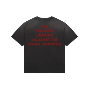 Saint Michael Irregular Letter Pocket Vintage T-Shirt Back view