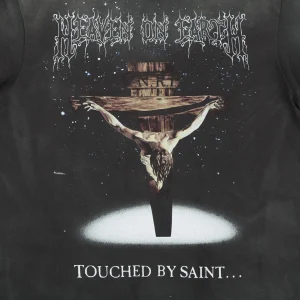 Saint Michael Jesus & Virgin Mary Suffering Graphic T-Shirt Front Print