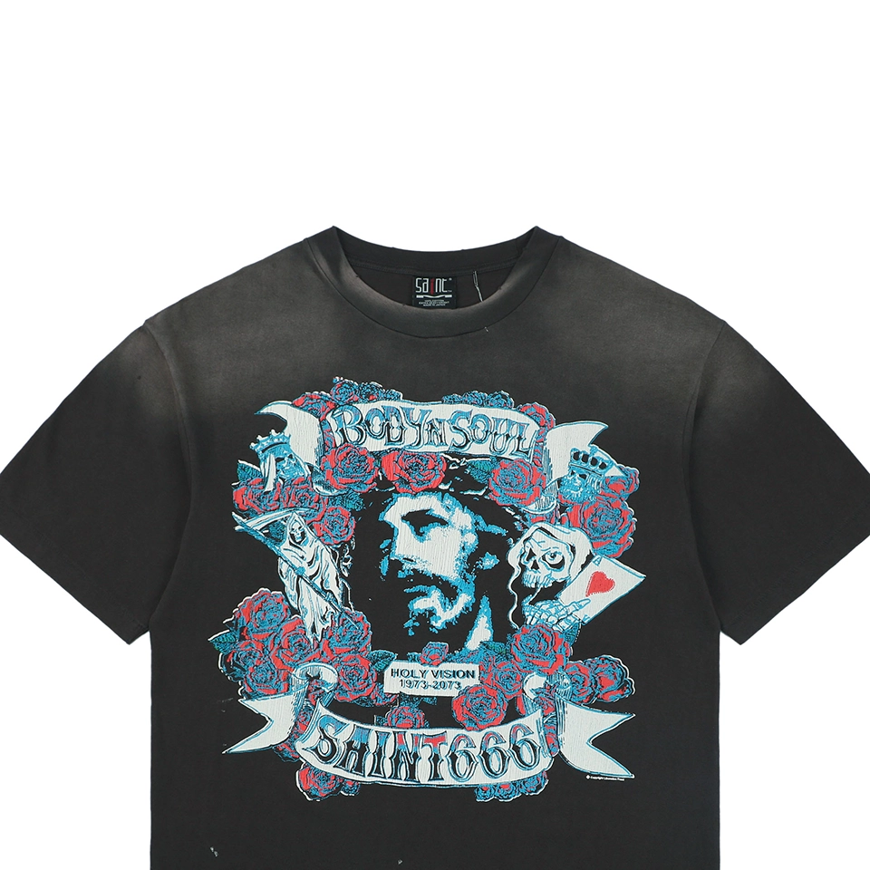Saint Michael Rose Jesus Graphic T-Shirt