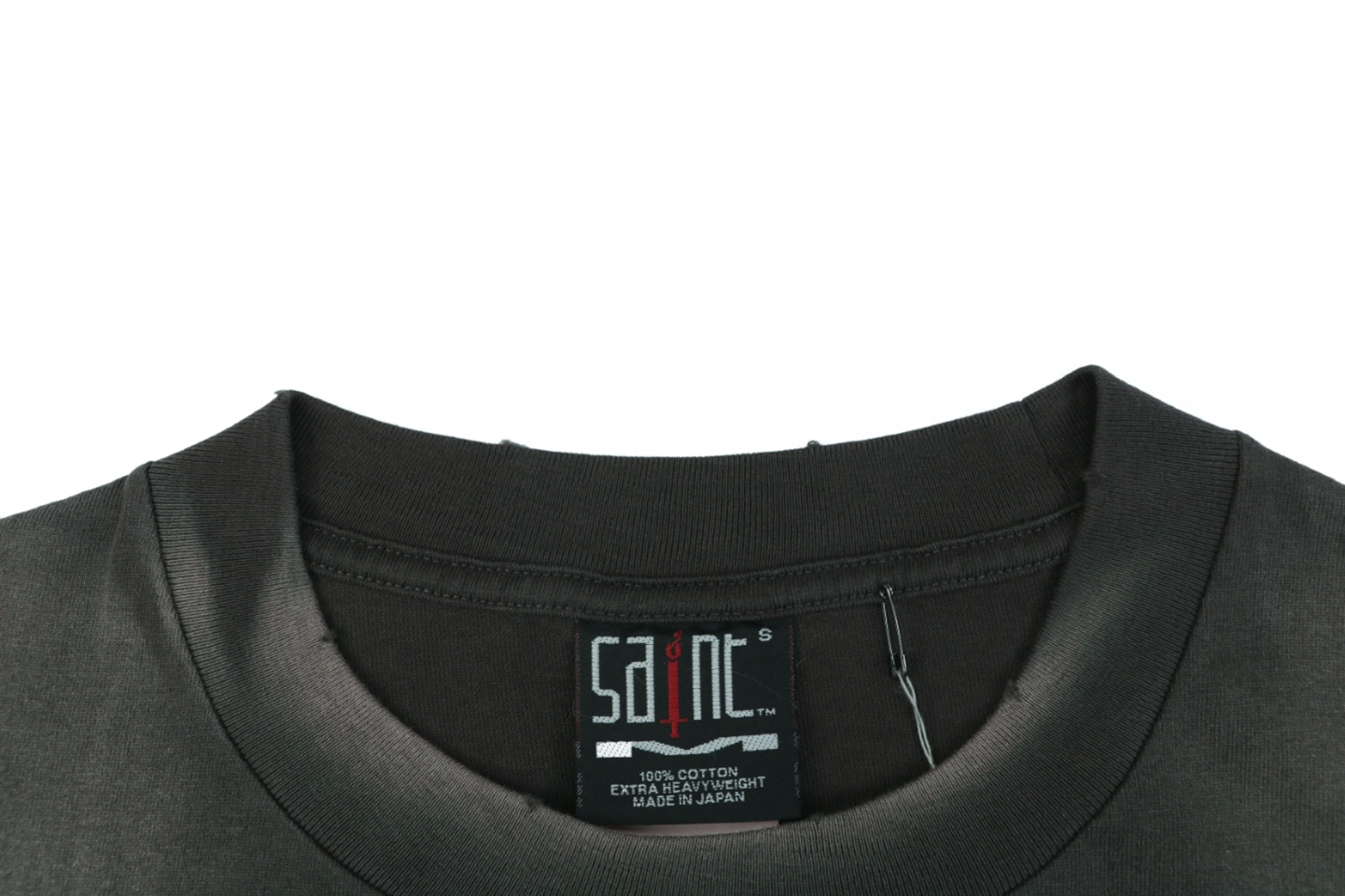 Saint Michael Rose Jesus Graphic T-Shirt Collar