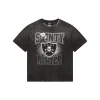 Saint Michael Skull Graphic Vintage Washed T-Shirt