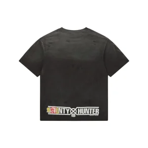 Saint Michael Skull Graphic Vintage Washed T-Shirt Back view