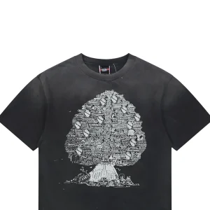 Saint Michael Tree of Life Graphic Vintage Washed T-Shirt