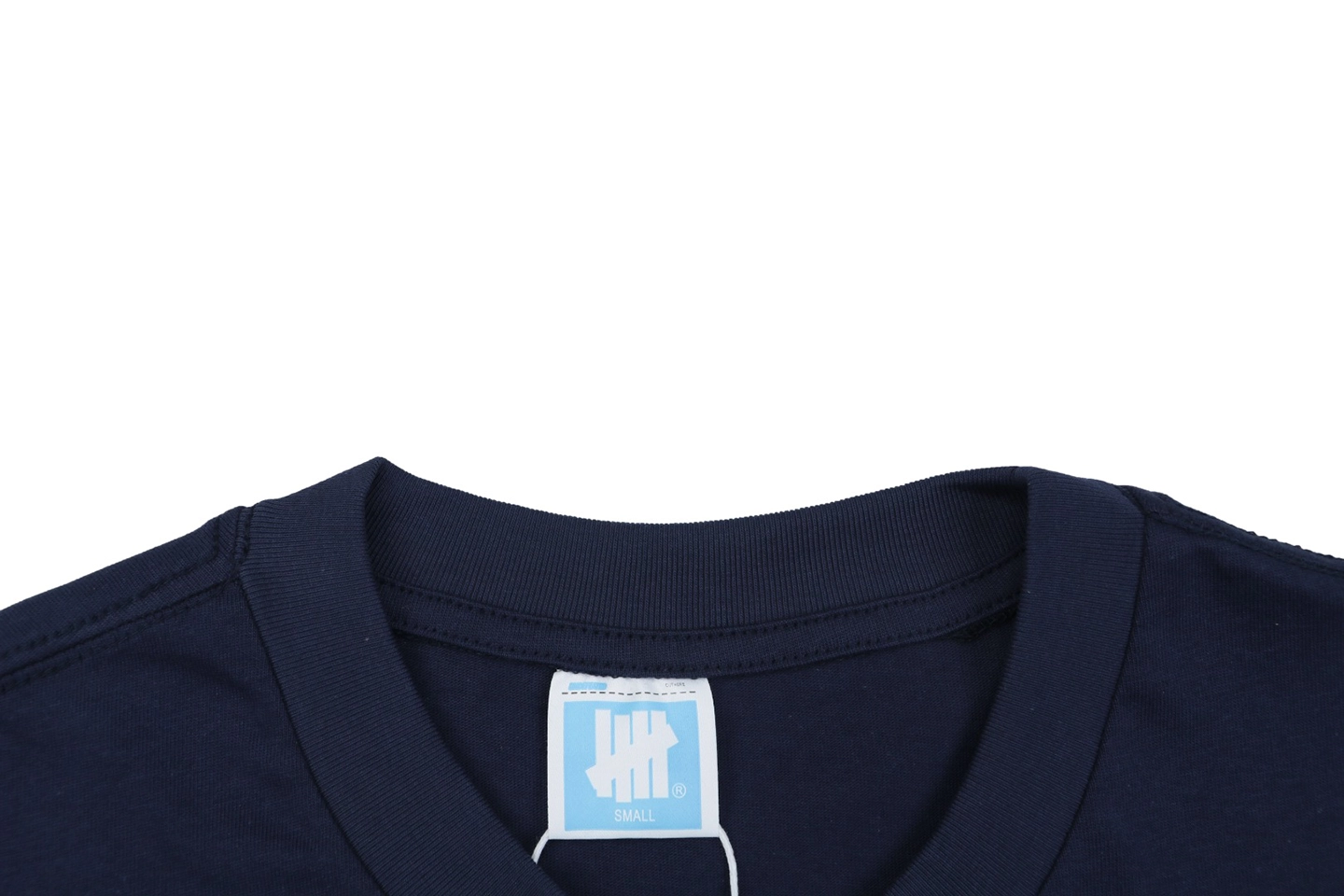 Undefeated Five Strike Baseball Graphic T-Shirt Navy Collar