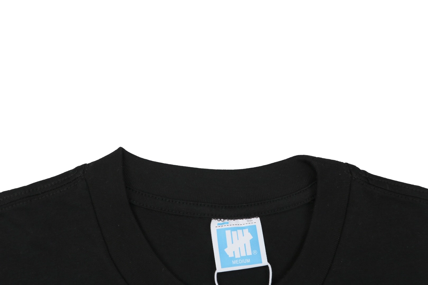 Undefeated Five Strike Baseball Graphic T-Shirt Black Collar
