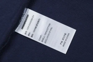 Undefeated Five Strike Baseball Graphic T-Shirt Navy Wash label