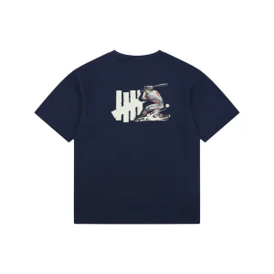Undefeated Five Strike Baseball Graphic T-Shirt Navy Back view