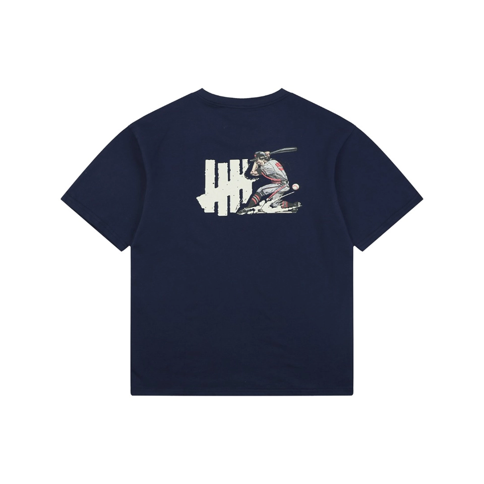 Undefeated Five Strike Baseball Graphic T-Shirt Navy Back view