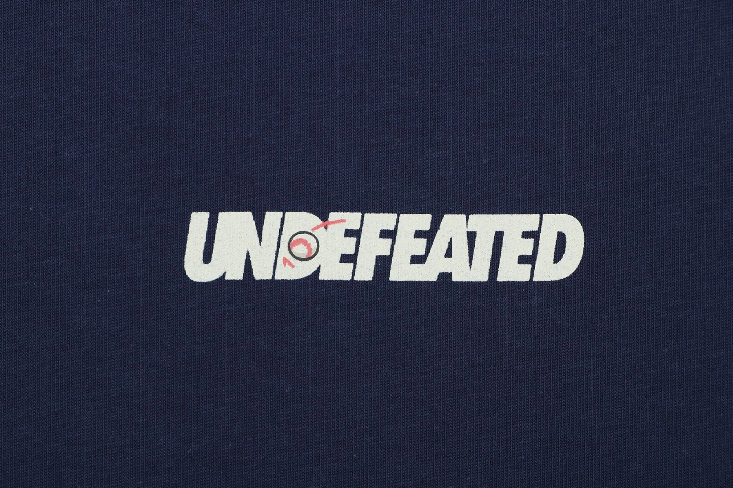 Undefeated Five Strike Baseball Graphic T-Shirt Navy Front Print