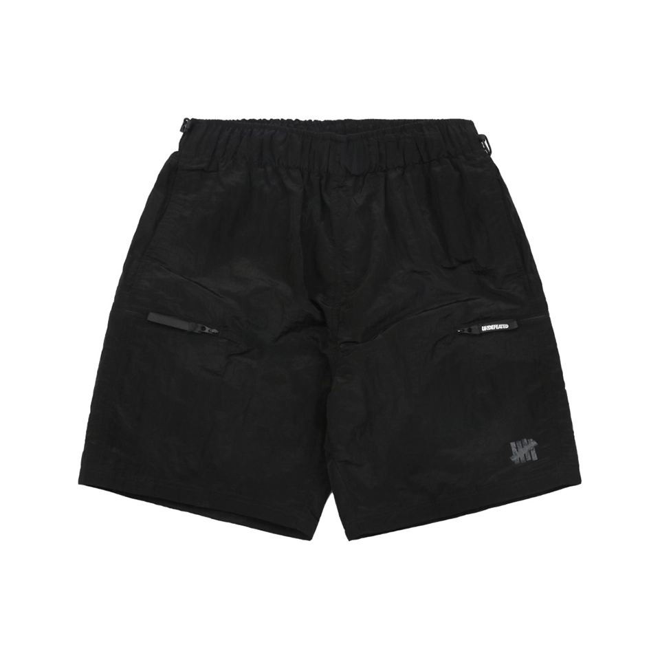 Undefeated Five Stripes Woven Shorts Black Front view