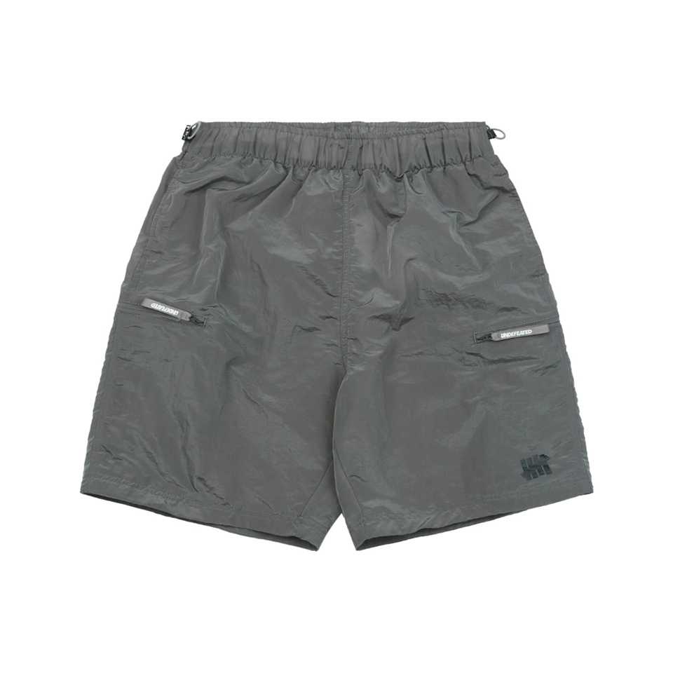 Undefeated Five Stripes Woven Shorts Grey Front view