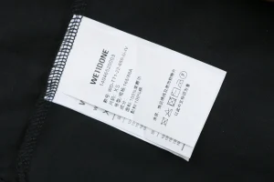 We11done Black & Brown Plaid Layered Shirt Wash label