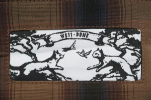 We11done Black & Brown Plaid Layered Shirt