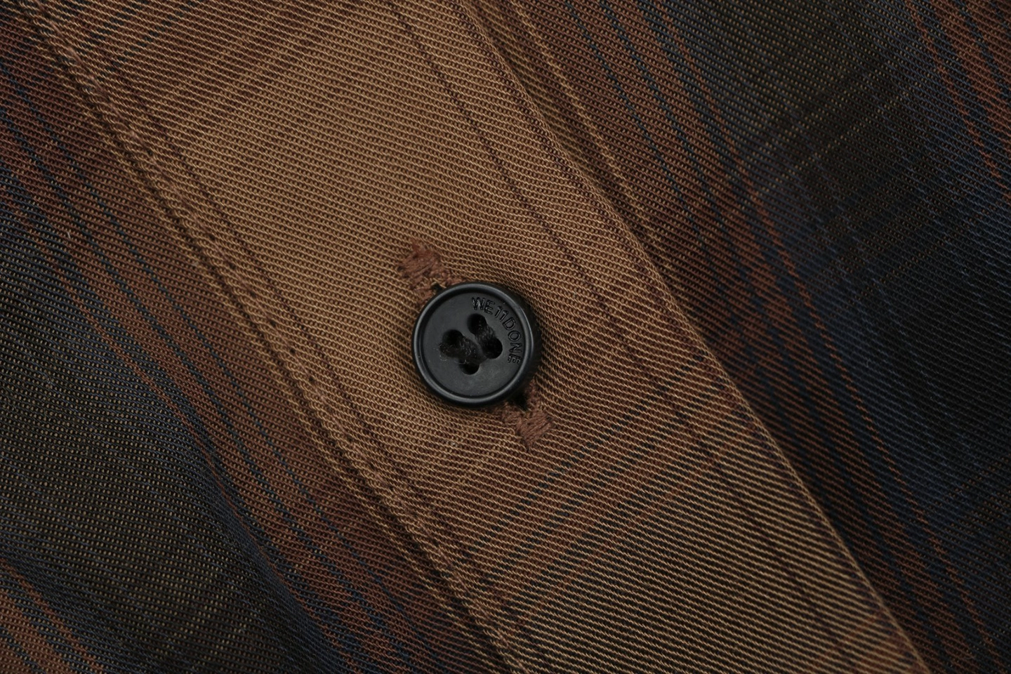 We11done Black & Brown Plaid Layered Shirt9.jpeg