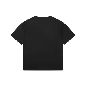 We11done Heart Logo Embroidered T-Shirt Black Back view