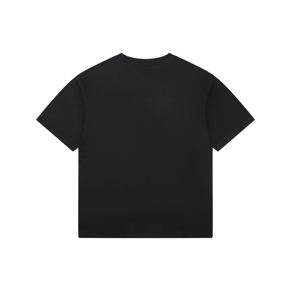 We11done Heart Logo Embroidered T-Shirt Black Back view