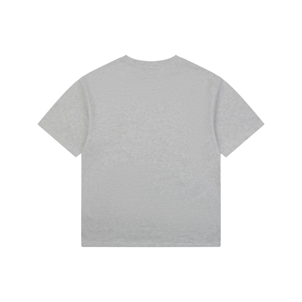 We11done Heart Logo Embroidered T-Shirt Grey Back view