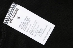 We11done Logo Print Sweatpants Wash label