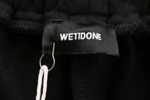 We11done Logo Print Sweatpants Brand label