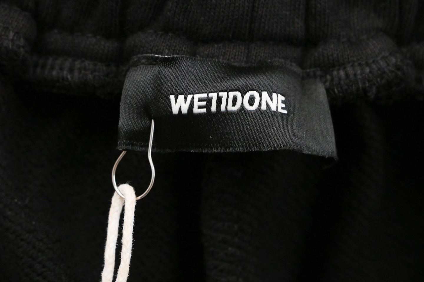 We11done Logo Print Sweatpants Brand label