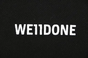 We11done Logo Print Sweatpants Brand Print