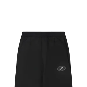 We11done Slash Logo Tailored Wide-Leg Pants Black