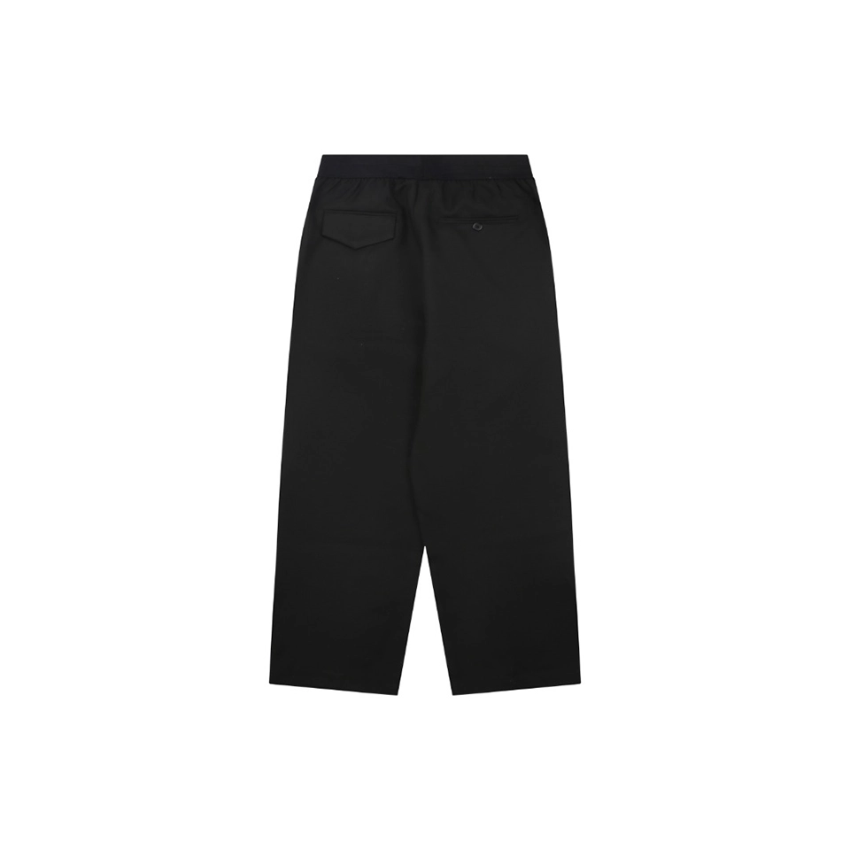 We11done Slash Logo Tailored Wide-Leg Pants Black Back view