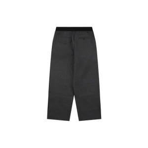 We11done Slash Logo Tailored Wide-Leg Pants Grey Back view
