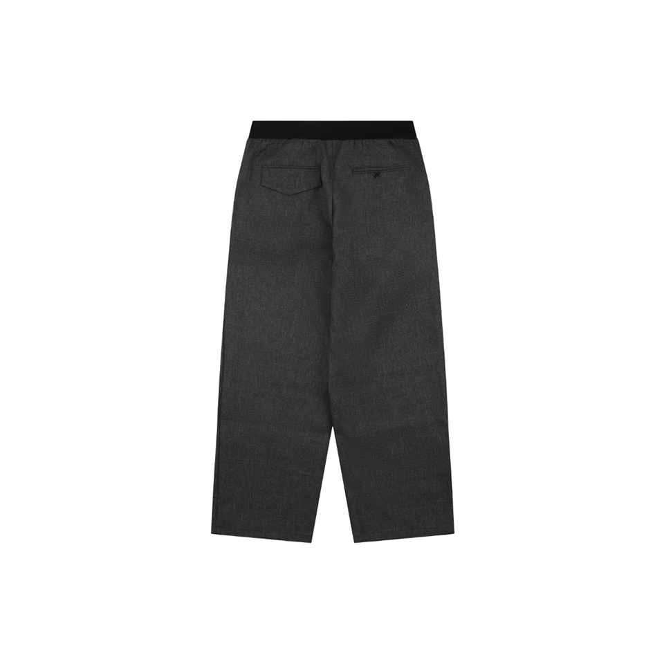 We11done Slash Logo Tailored Wide-Leg Pants Grey Back view