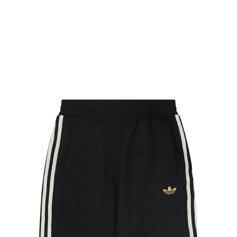 Adidas KT0653 Trefoil Embroidered Three-Stripe Track Pants Black
