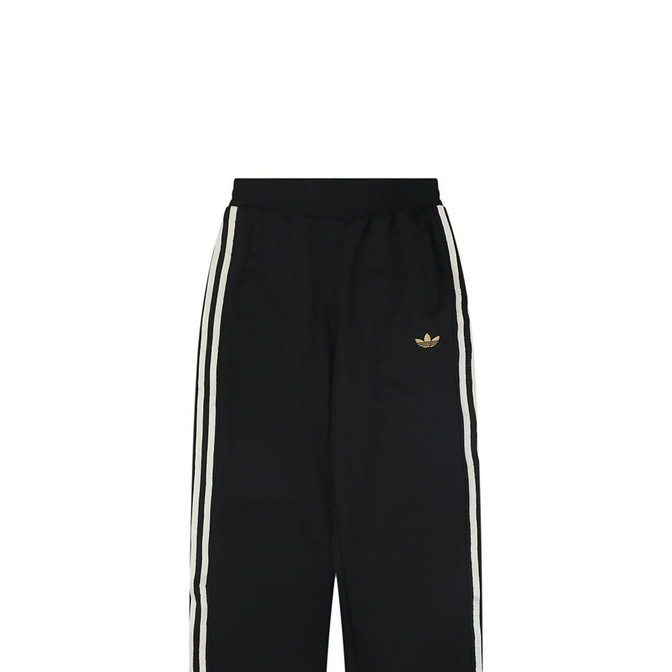 Adidas KT0653 Trefoil Embroidered Three-Stripe Track Pants Black