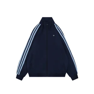 Adidas Originals JC6358 Trefoil 3-Stripes Track Jacket Navy Front view