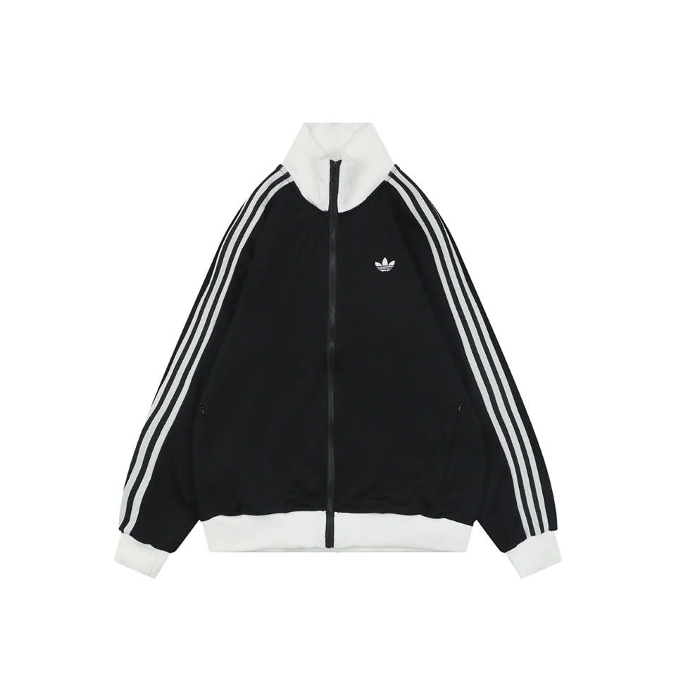 Adidas Originals KY8455 Trefoil 3-Stripes Track Jacket Black Front view