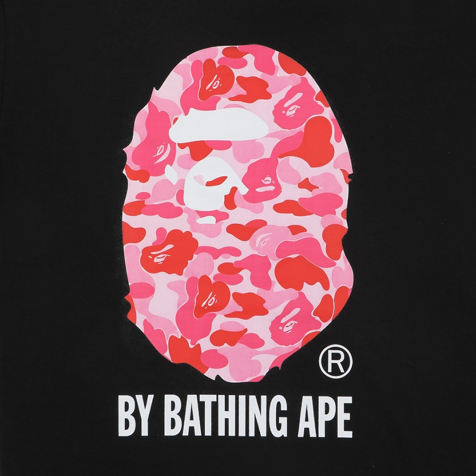 BAPE Pink Camo Ape Head T-Shirt Front Print