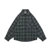 Blcg Blue Grey Check Quilted Jacket
