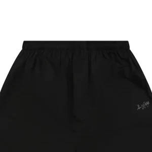 Balenciaga Distressed Gothic Script Print Shorts