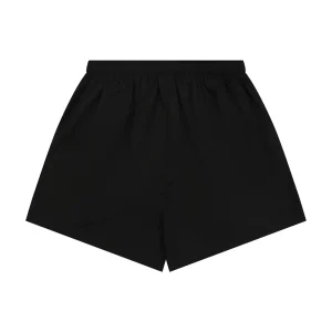 Balenciaga Distressed Gothic Script Print Shorts Back view