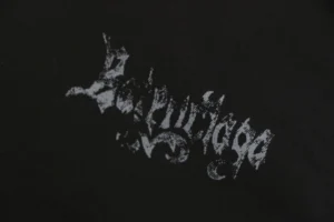 Balenciaga Distressed Gothic Script Print Shorts9.jpeg